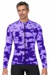 Kerékpáros mez hosszú ujjú - Glitch Purple