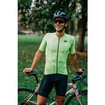   Kerékpáros Mez - PRO Gavia - Fluo + Kerékpáros HIGH PERFORMANCE rövidnadrág Kantáros - STANDARD BLACK - Base