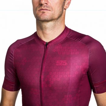   Kerékpáros Mez - PRO Gavia - HIVE - Burgundy + Kerékpáros HIGH PERFORMANCE rövidnadrág Kantáros - STANDARD BLACK - Base