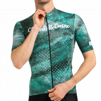   Kerékpáros Mez - PRO Gavia - HURRICANO - Green + Kerékpáros HIGH PERFORMANCE rövidnadrág Kantáros - STANDARD BLACK - Base
