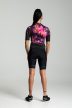 Kerékpáros Mez - PRO Gavia - PINK JUNGLE + Kerékpáros HIGH PERFORMANCE rövidnadrág Kantáros - STANDARD BLACK - Base