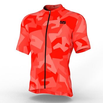   Kerékpáros Mez - PRO Gavia - ZED CAMO - Red + Kerékpáros HIGH PERFORMANCE rövidnadrág Kantáros - STANDARD BLACK - Base