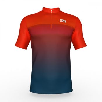   Kerékpáros Mez - Weekend - OMBRE - ORANGE + Kerékpáros rövidnadrág - STANDARD BLACK - Base