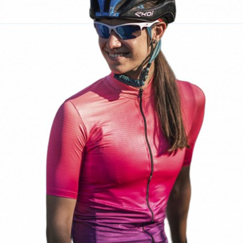 Kerékpáros Mez - PRO Gavia - Dream - CORAL - PURPLE + Kerékpáros Cargo rövidnadrág kantáros - STANDARD BLACK - Base