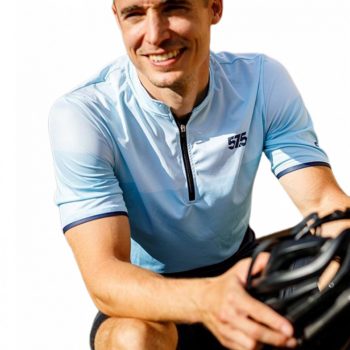   Kerékpáros Mez - Weekend - THREE STRIPE - LIGHT - BLUE + Kerékpáros rövidnadrág - STANDARD BLACK - Base