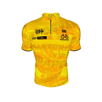   Kerékpáros Mez - Weekend - TOUR - DE - HONGRIE  -Sárga + Kerékpáros rövidnadrág - STANDARD BLACK - Base