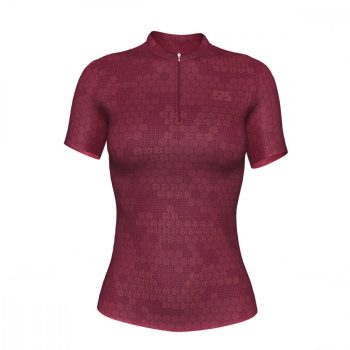   Kerékpáros Mez - Weekend - Női - HIVE - Burgundy + Kerékpáros rövidnadrág - STANDARD BLACK - Base