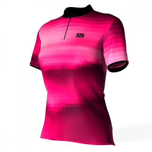 Kerékpáros Mez - Weekend - Női - MOZAIK - Pink + Kerékpáros rövidnadrág - STANDARD BLACK - Base