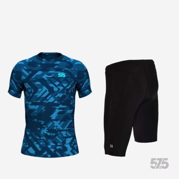   Futópóló High Performance - Affinity Blue + Futónadrág rövid szárú - STANDARD BLACK