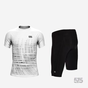   Futópóló High Performance - Archi White + Futónadrág rövid szárú - STANDARD BLACK