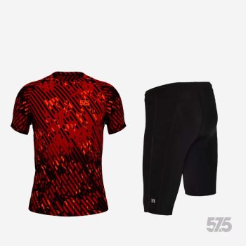   Futópóló High Performance - Dorio Flame + Futónadrág rövid szárú - STANDARD BLACK