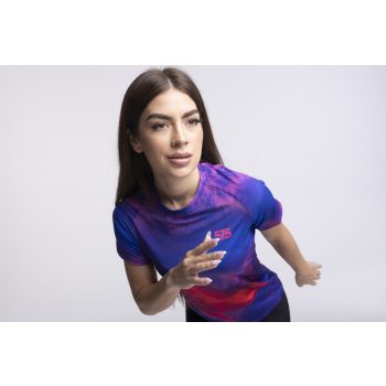   Futópóló High Performance - Galaxy Pink + Futónadrág rövid szárú - STANDARD BLACK