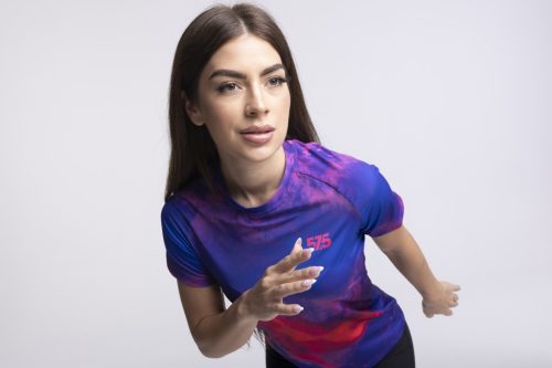 Futópóló High Performance - Galaxy Pink + Futónadrág rövid szárú - STANDARD BLACK