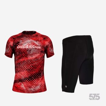   Futópóló High Performance - Hurricano - Red + Futónadrág rövid szárú - STANDARD BLACK