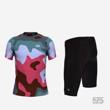   Futópóló High Performance - New Camo - Red + Futónadrág rövid szárú - STANDARD BLACK