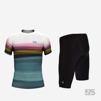   Futópóló High Performance - White Flow + Futónadrág rövid szárú - STANDARD BLACK