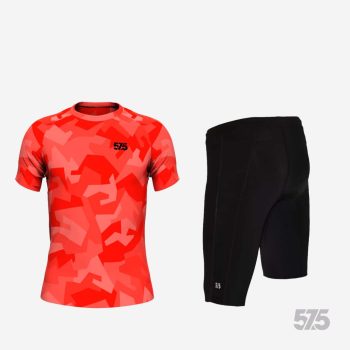   Futópóló High Performance - ZED Camo - Red + Futónadrág rövid szárú - STANDARD BLACK