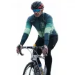 Kerékpáros Thermo felső - GREEN HILLS + Kerékpáros hosszúnadrág kantáros - STANDARD BLACK