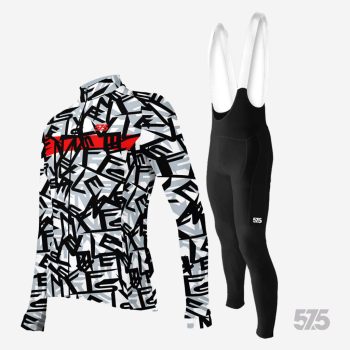   Kerékpáros Thermo felső - HIDE SEVEN FIVE + Kerékpáros hosszúnadrág kantáros - STANDARD BLACK