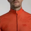 Kerékpáros Thermo felső - HIVE - Orange + Kerékpáros hosszúnadrág kantáros - STANDARD BLACK