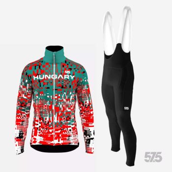   Kerékpáros Thermo felső - Hungary ZZ + Kerékpáros hosszúnadrág kantáros - STANDARD BLACK