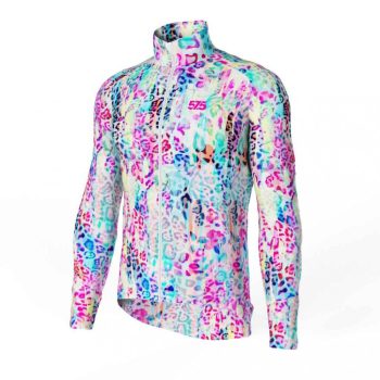   Kerékpáros Thermo felső - Ice Leopard + Kerékpáros hosszúnadrág kantáros - STANDARD BLACK