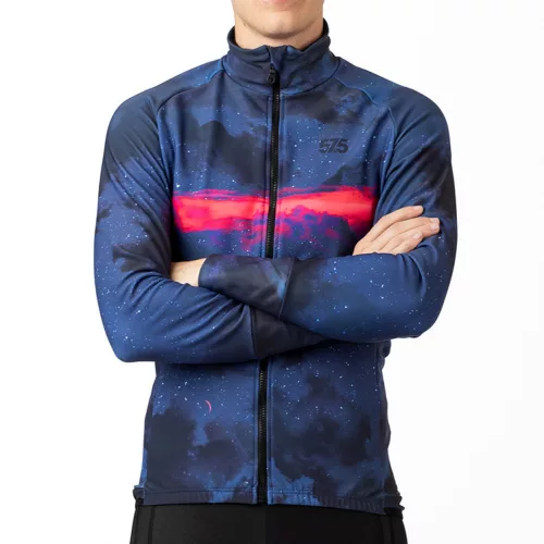 Kerékpáros Thermo felső - Meteor + Kerékpáros hosszúnadrág kantáros - STANDARD BLACK