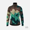 Kerékpáros Thermo felső - New Camo Turquoise + Kerékpáros hosszúnadrág kantáros - STANDARD BLACK