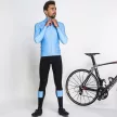 Kerékpáros Thermo felső - NO HIT - Blue + Kerékpáros hosszúnadrág kantáros - STANDARD BLACK