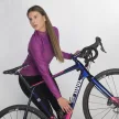 Kerékpáros Thermo felső - NO HIT - Purple + Kerékpáros hosszúnadrág kantáros - STANDARD BLACK