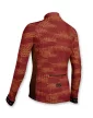 Kerékpáros Thermo felső - Pixel - Orange + Kerékpáros hosszúnadrág kantáros - STANDARD BLACK