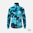 Kerékpáros Thermo felső - Pixel Camo Blue + Kerékpáros hosszúnadrág kantáros - STANDARD BLACK