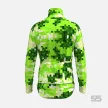 Kerékpáros Thermo felső - Pixel Camo Green + Kerékpáros hosszúnadrág kantáros - STANDARD BLACK