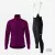Kerékpáros Thermo felső - Snake Dark Magenta + Kerékpáros hosszúnadrág kantáros - STANDARD BLACK