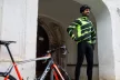 Kerékpáros Thermo felső - STRIPE - FLUO + Kerékpáros hosszúnadrág kantáros - STANDARD BLACK