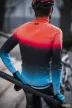 Kerékpáros Thermo felső - SUNSET GRAD + Kerékpáros hosszúnadrág kantáros - STANDARD BLACK