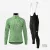 Kerékpáros Thermo felső - Terrazzo Light Green + Kerékpáros hosszúnadrág kantáros - STANDARD BLACK