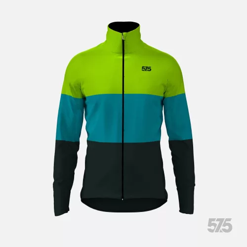 Kerékpáros Thermo felső - Threestripe Dark Cyan + Kerékpáros hosszúnadrág kantáros - STANDARD BLACK
