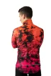 Kerékpáros Thermo felső - Tie Dye - Blody Mary + Kerékpáros hosszúnadrág kantáros - STANDARD BLACK