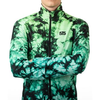   Kerékpáros Thermo felső - Tie Dye - Summerdog + Kerékpáros hosszúnadrág kantáros - STANDARD BLACK