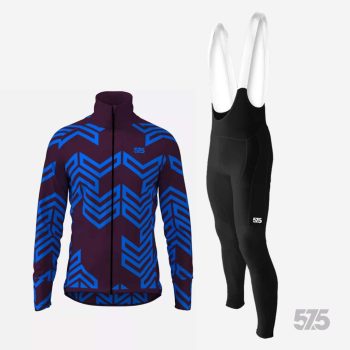   Kerékpáros Thermofelső HighPerformance - Cori Iris + Kerékpáros Cargo hosszúnadrág kantáros - STANDARD BLACK