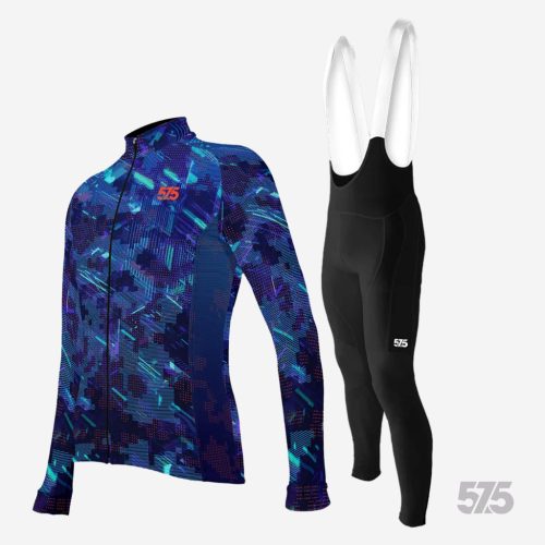 Kerékpáros Thermofelső HighPerformance - FLASH + Kerékpáros Cargo hosszúnadrág kantáros - STANDARD BLACK