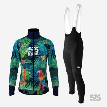   Kerékpáros Thermofelső HighPerformance - Kona Limited + Kerékpáros Cargo hosszúnadrág kantáros - STANDARD BLACK