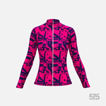   Futófelső BOSTON Női hosszú ujjal - Broken - Redblue + Futónadrág RUN+ - STANDARD BLACK