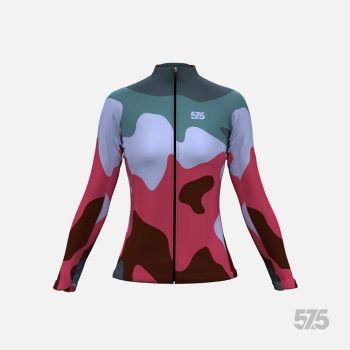   Futófelső BOSTON Női hosszú ujjal - New Camo Red + Futónadrág RUN+ - STANDARD BLACK