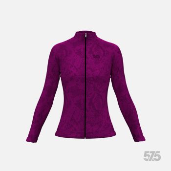   Futófelső BOSTON Női hosszú ujjal - Snake - Dark Magenta + Futónadrág RUN+ - STANDARD BLACK