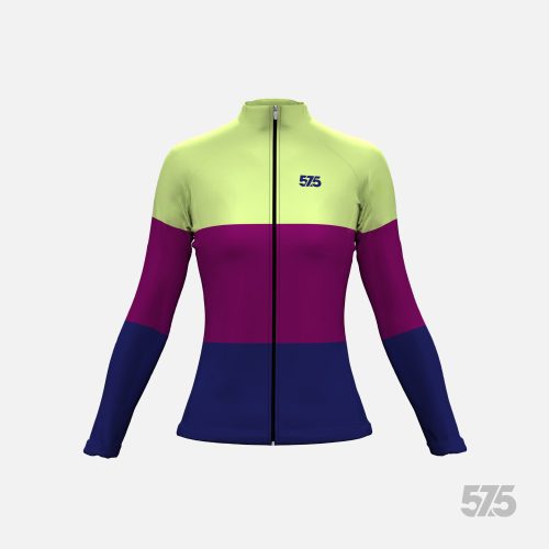 Futófelső BOSTON Női hosszú ujjal - Threestripe Pale Green + Futónadrág RUN+ - STANDARD BLACK