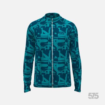   Futófelső BOSTON hosszú ujjal - Broken - Blue + Futónadrág RUN+ - STANDARD BLACK