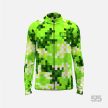 Futófelső BOSTON hosszú ujjal - Pixel Camo Green + Futónadrág RUN+ - STANDARD BLACK