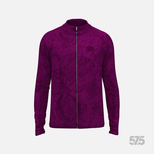 Futófelső BOSTON hosszú ujjal - Snake - Dark Magenta + Futónadrág RUN+ - STANDARD BLACK